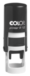 COLOP Printer R12 Round Self-Inking Stamp. 1/2 inch diameter impression. Free Shipping! No Sales Tax - Ever!