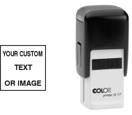 COLOP Q17 self-inking stamps made daily online. Free same day shipping. Excellent customer service.