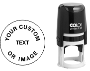 COLOP Printer R30 Round Self-Inking Stamp. 1-1/4 inch diameter impression. Order Now!