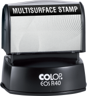 Order the Colop EOS R40 Multi-Surface Stamp with your choice of 3 bright ink colors. Free same day shipping. Excellent customer service. No sales tax - ever.