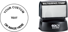 Order the Colop EOS R40 Multi-Surface Stamp with your choice of 3 bright ink colors. Free same day shipping. Excellent customer service. No sales tax - ever.