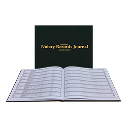 Order Now! Hard Bound Journal of Notarial Acts. Meets all state requirements. Room for 504 entries. Heavy weight pages. Free Shipping. No Sales Tax - Ever!